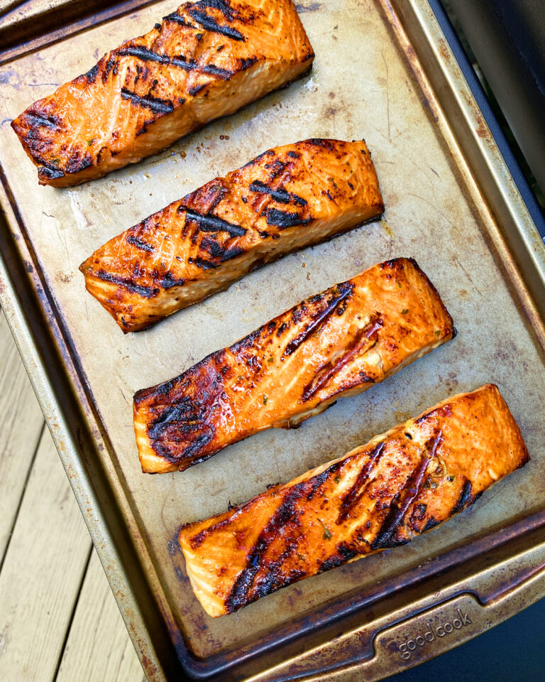 Grilled Honey Sriracha Salmon Meal Prep - Meal Prep Mondays